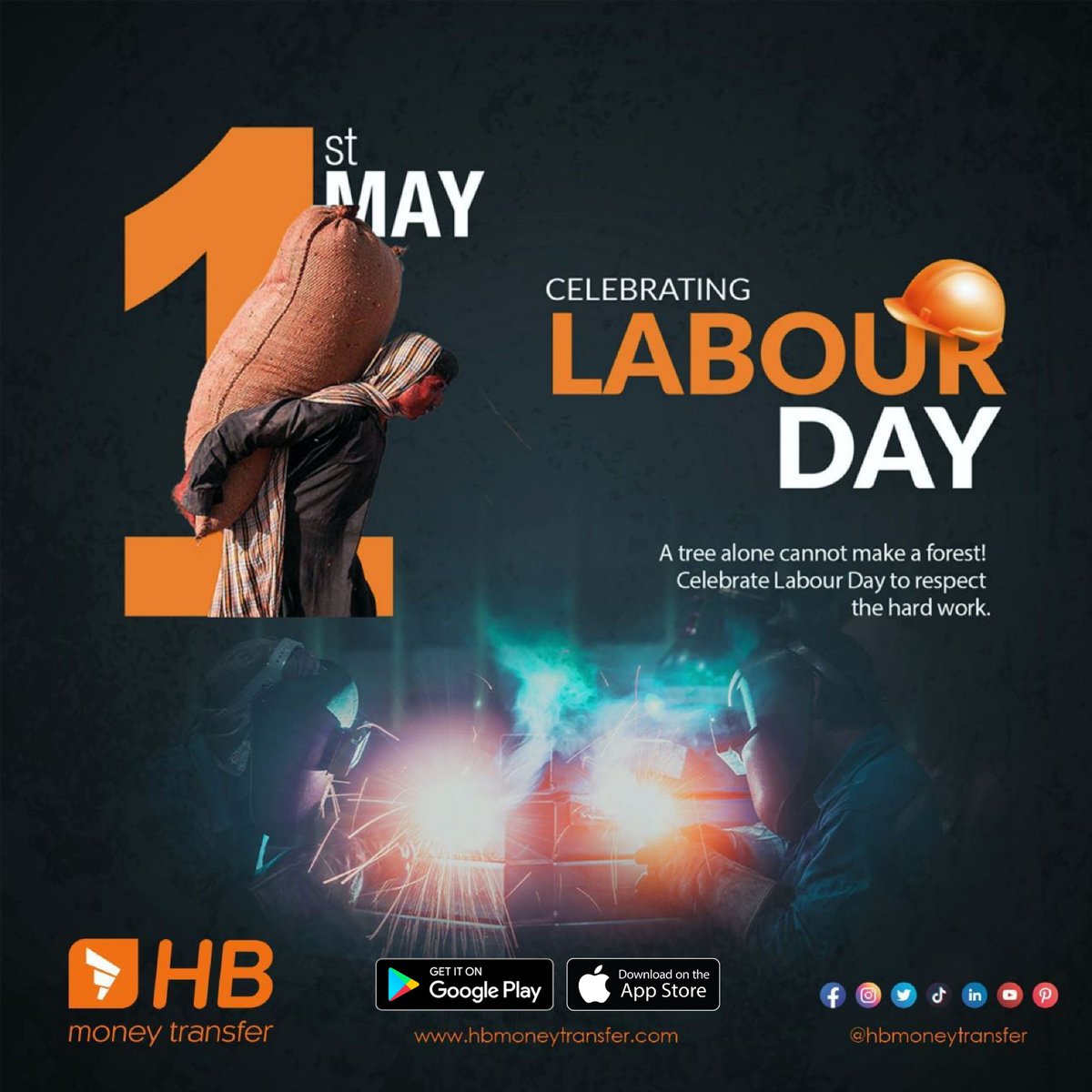 Celebrate Labor Day with HB Money Transfer send money safely and quickly with our secure money transfer service. With our service, you can trust that your hard-earned money will get to the right hands quickly and easily. #LaborDay #MoneyTransfer #SecureMoneyTransfer