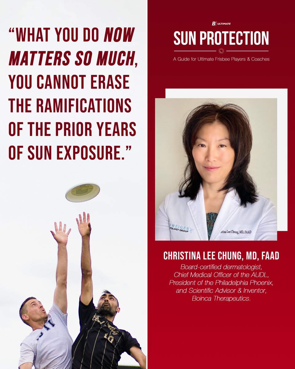 As we kick off Skin Cancer Awareness Month, we've teamed up with board-certified dermatologist Dr. Christina Lee Chung to equip Ultimate athletes with a detailed guide for skin care and sun protection.⁠ 🎗⁠ #melanomamonday
⁠
Check out the full guide: beultimate.com/blogs/living-b…