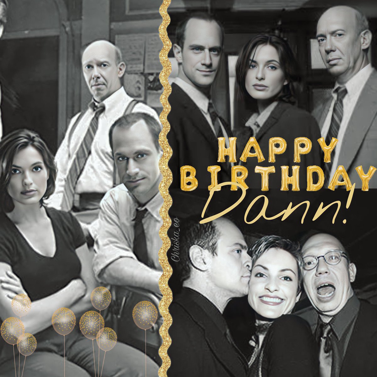 Hey Dad, we need you to come back and check on your detectives...😎😅 That would be so fun!!! 😂😂😂
 Happy birthday @dannflorek 💙😍 miss you Cap!!! #Cragen #CaptDon 
#svu #LawAndOrder #doncragen #Mariska #chris #OliviaBenson #elliotstabler #detective @lawandordertv