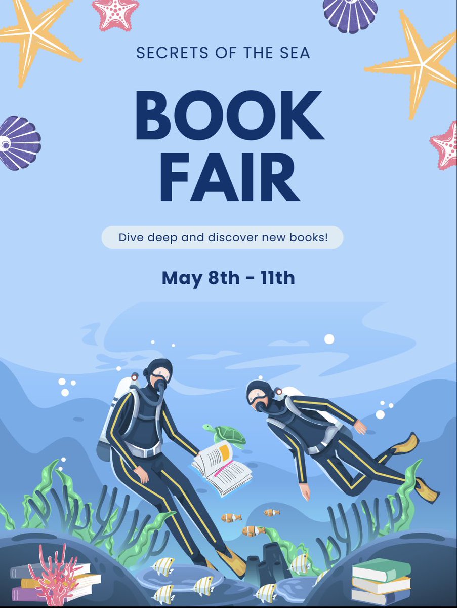 Just one more week until the Kingswood Spring Book Fair! Opens daily before school @ 8:30am.  Daily closing times vary.