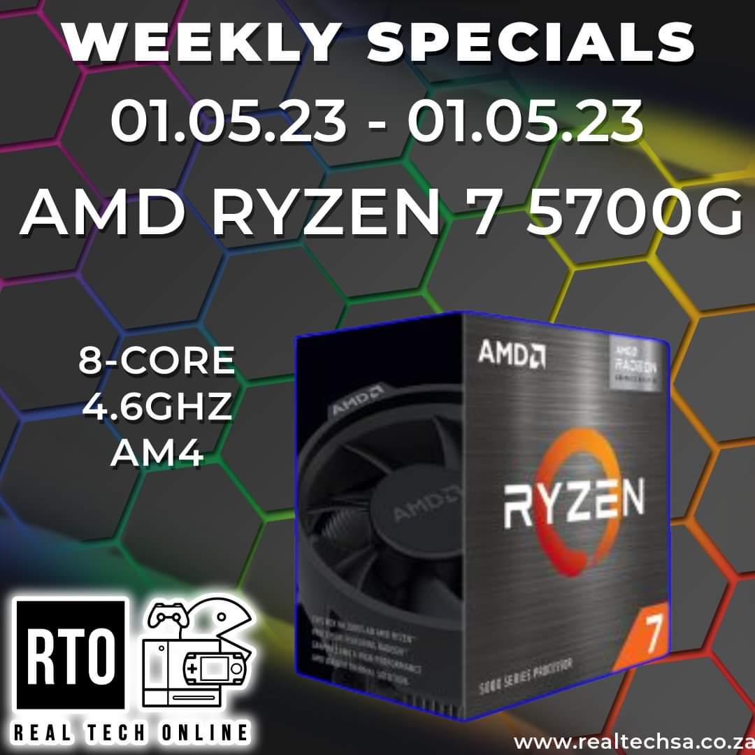 WEEKLY SPECIALS!
Check out our April WEEKLY specials, you wouldn't want to miss!
realtechsa.co.za/product/amd-ry…