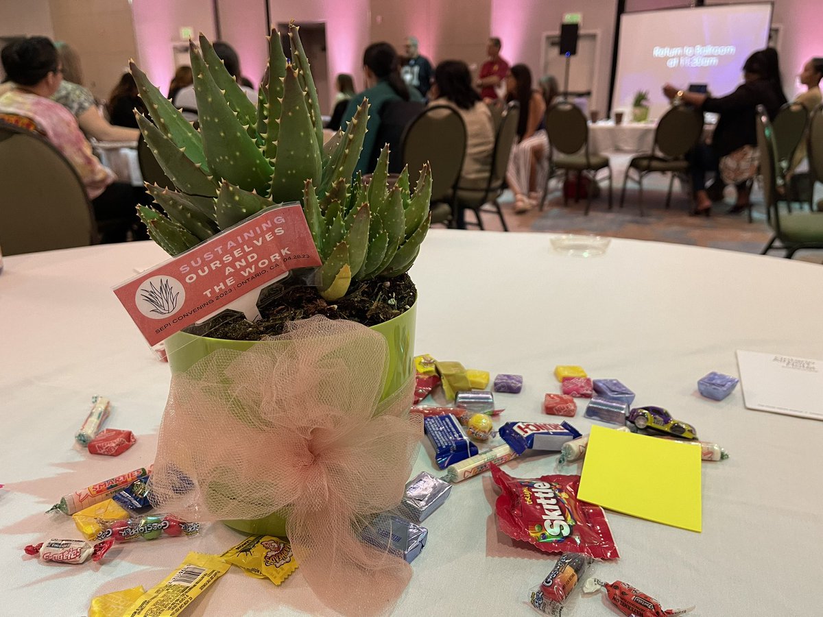 aprilyeephd's tweet photo. Starting out the new week reflecting on the salve🪴of #SEPI2023 on Friday. When funders talk about the “sustainability” of change efforts, we rarely name the intellectual and emotional labor of those pushing against the status quo every single day. 1/2 https://t.co/aWhaMmn2Oa