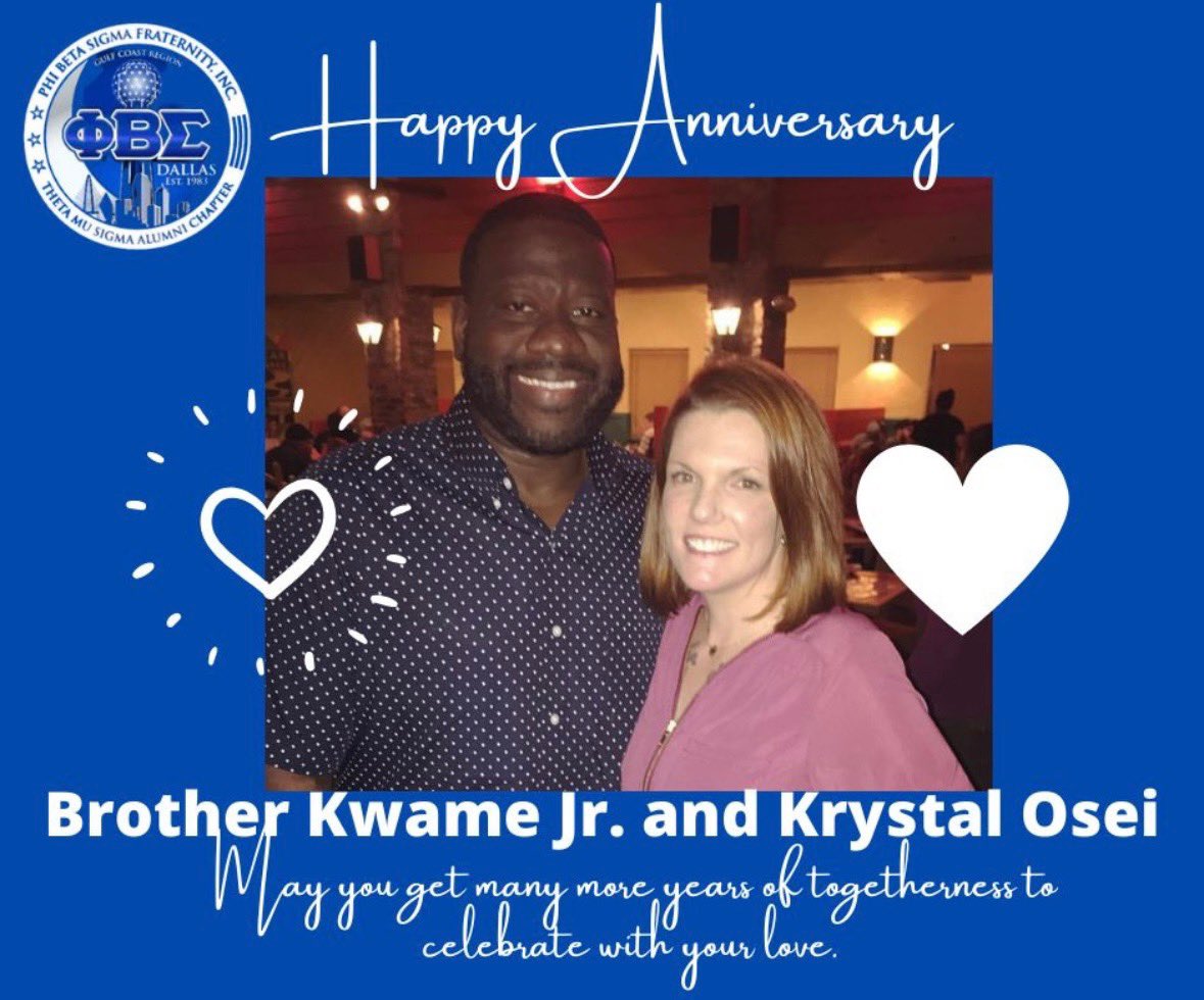 Happy Wedding Anniversary to Brother @kwame557 and Krystal Osei!  #PBS1914 #itsouranniversary