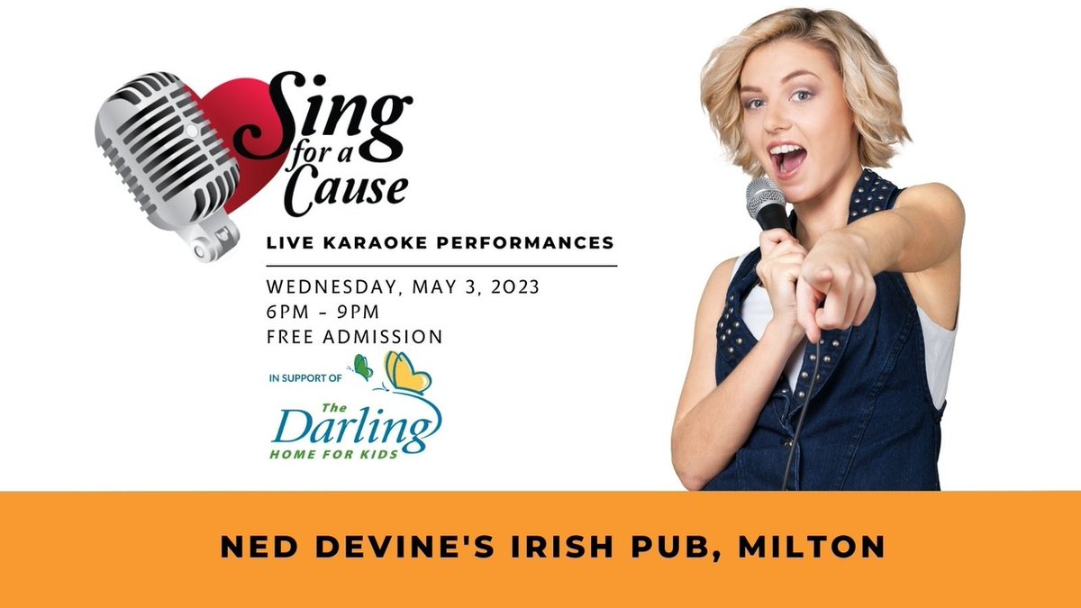 The countdown is on for our Sing for a Cause Spring Fundraiser to benefit @darlinghome4kid! Bring your cash and help us fill those donation jars. Minimum $5 donation per song request. Join us at @NedDevines on May 3rd from 6-9pm. #ARCcares fb.me/e/yJKNXcmN
