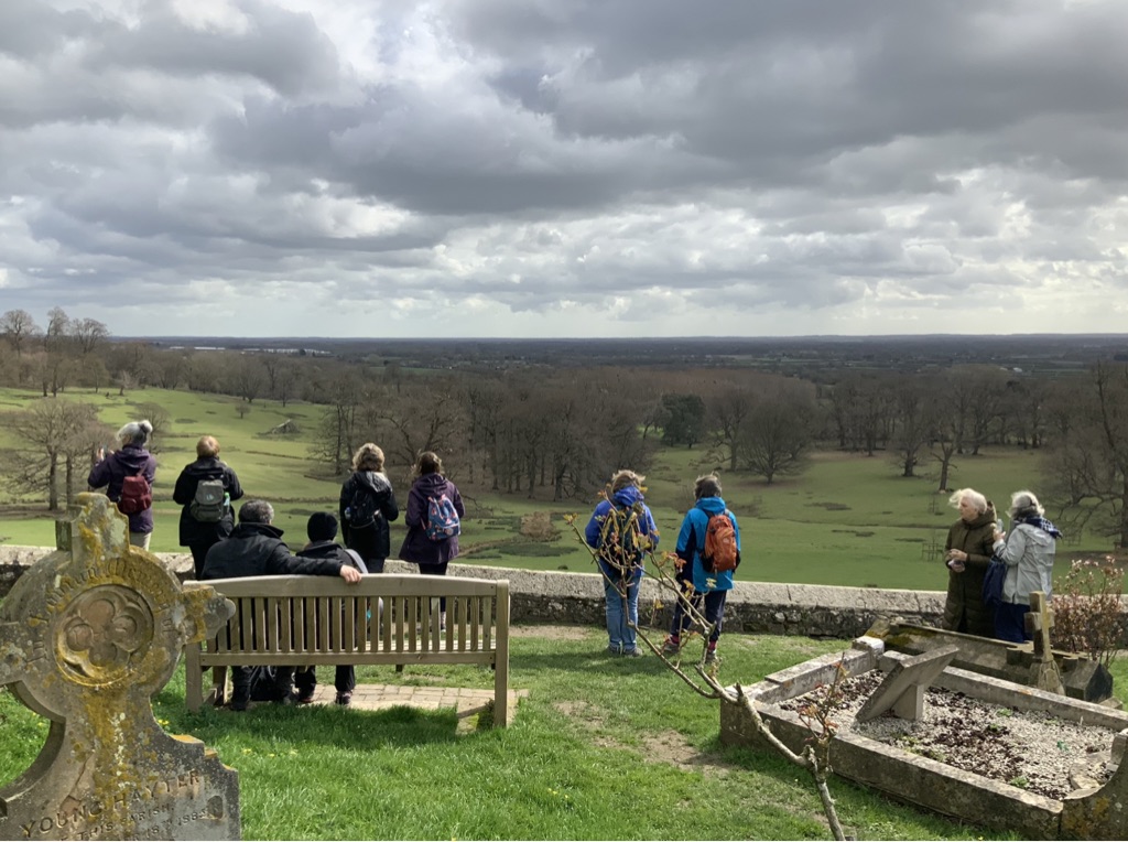 HeartofKentWalk's tweet photo. On 25 March, Michael took 16 walkers on the 'Buttercups and Daisies' walk as part of the Heart of Kent Walking Festival 2023!

The weather held up for the occasion and everyone loved getting acquainted with the adorable goats at Buttercups Sanctuary for Goats.

#Walks #Kent https://t.co/3pvOkR488V