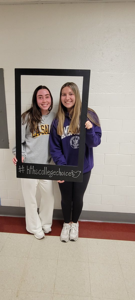 Congratulations Abigail &amp; Sophia! #hthscollegechoice