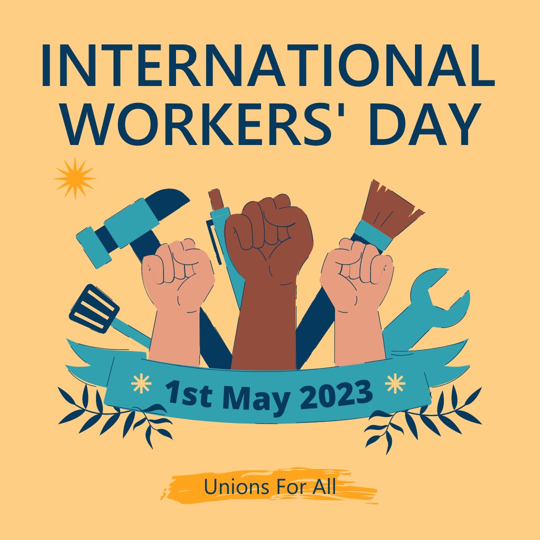 This #MayDay we are celebrating workers around the world! Every worker is valuable and deserves to be treated fairly across the world.
#InternationalWorkersDay #MayDay #MayDay2023 #UnionsForAll