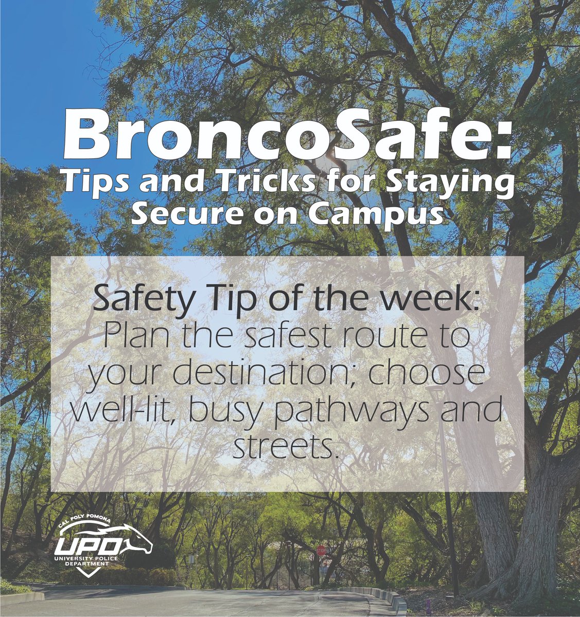 Cal Poly Pomona University Police Department tweet media