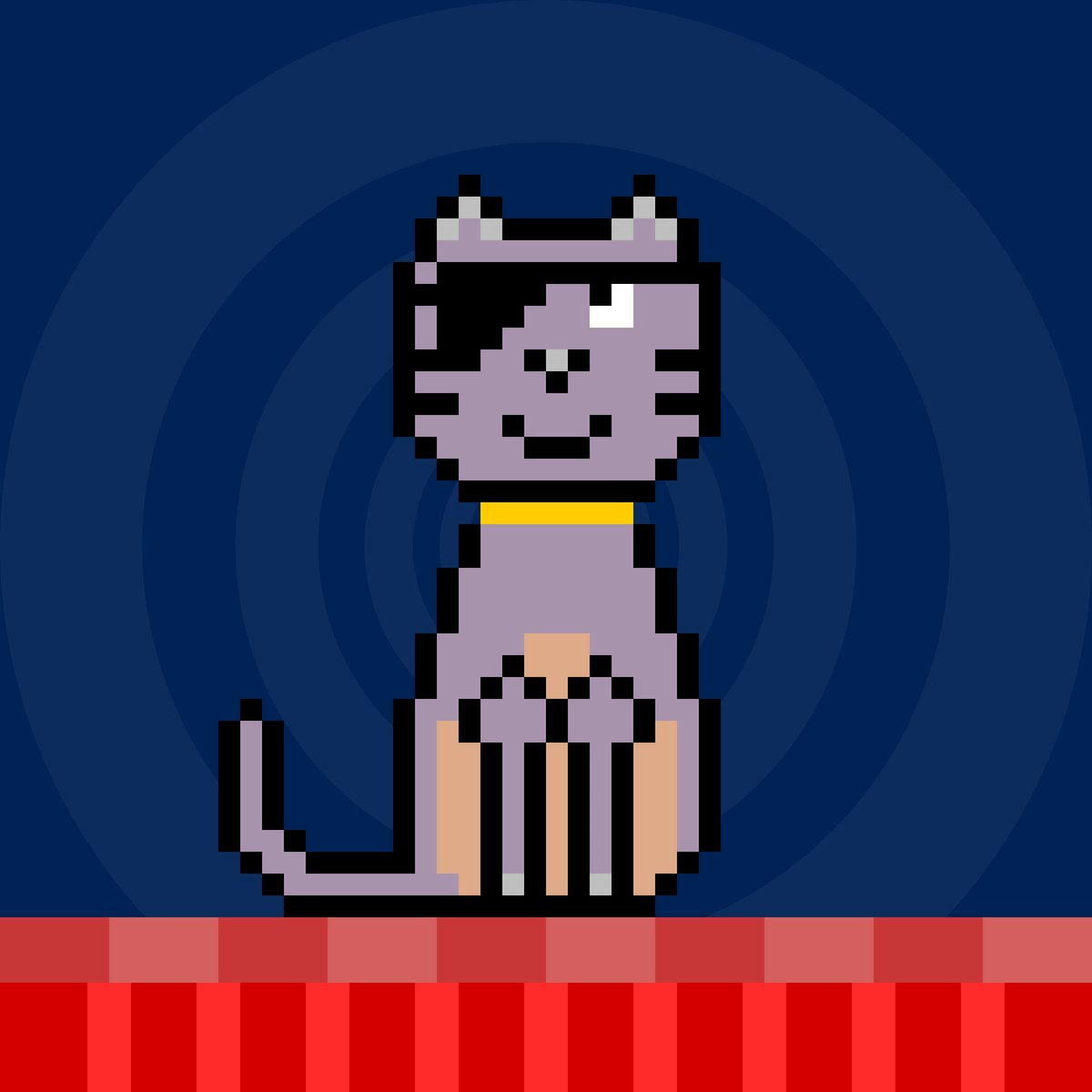 Get your claws on this one-of-a-kind pixel art cat NFT, complete with a mischievous expression and an eye patch. A must-have for any NFT collector.

opensea.io/assets/ethereu…

#NFT #cryptoart #digitalart #crypto #blockchain #digitalcollectibles #artcollector #NFTcollector