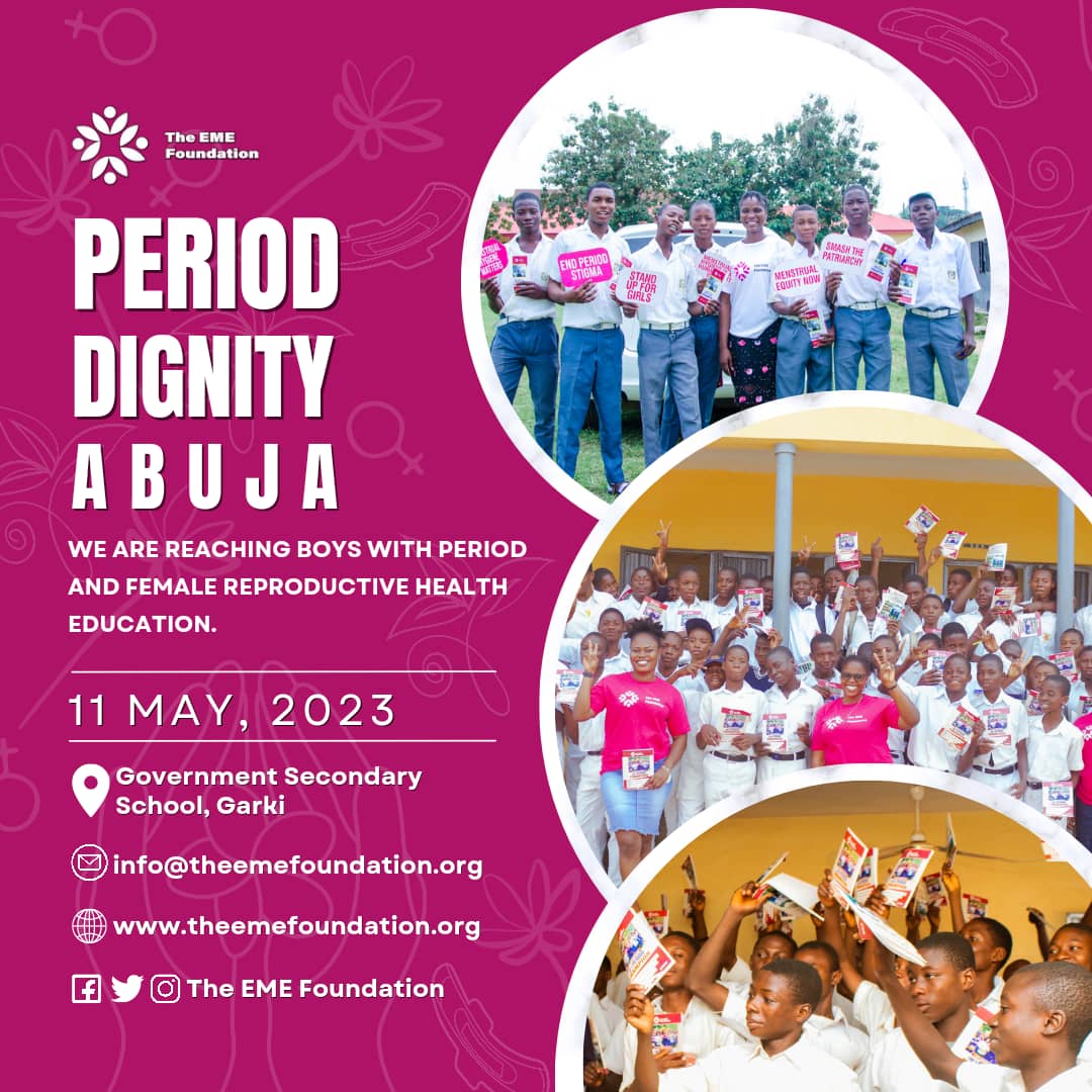 @omoalhajaabiola This calls for serious sensitization, thats what @theemefoundation is striving for, we even go as far as training girls on how to make reusable sanitary pad and we also donate sanitary pad to girls freely on our various outreach programs
