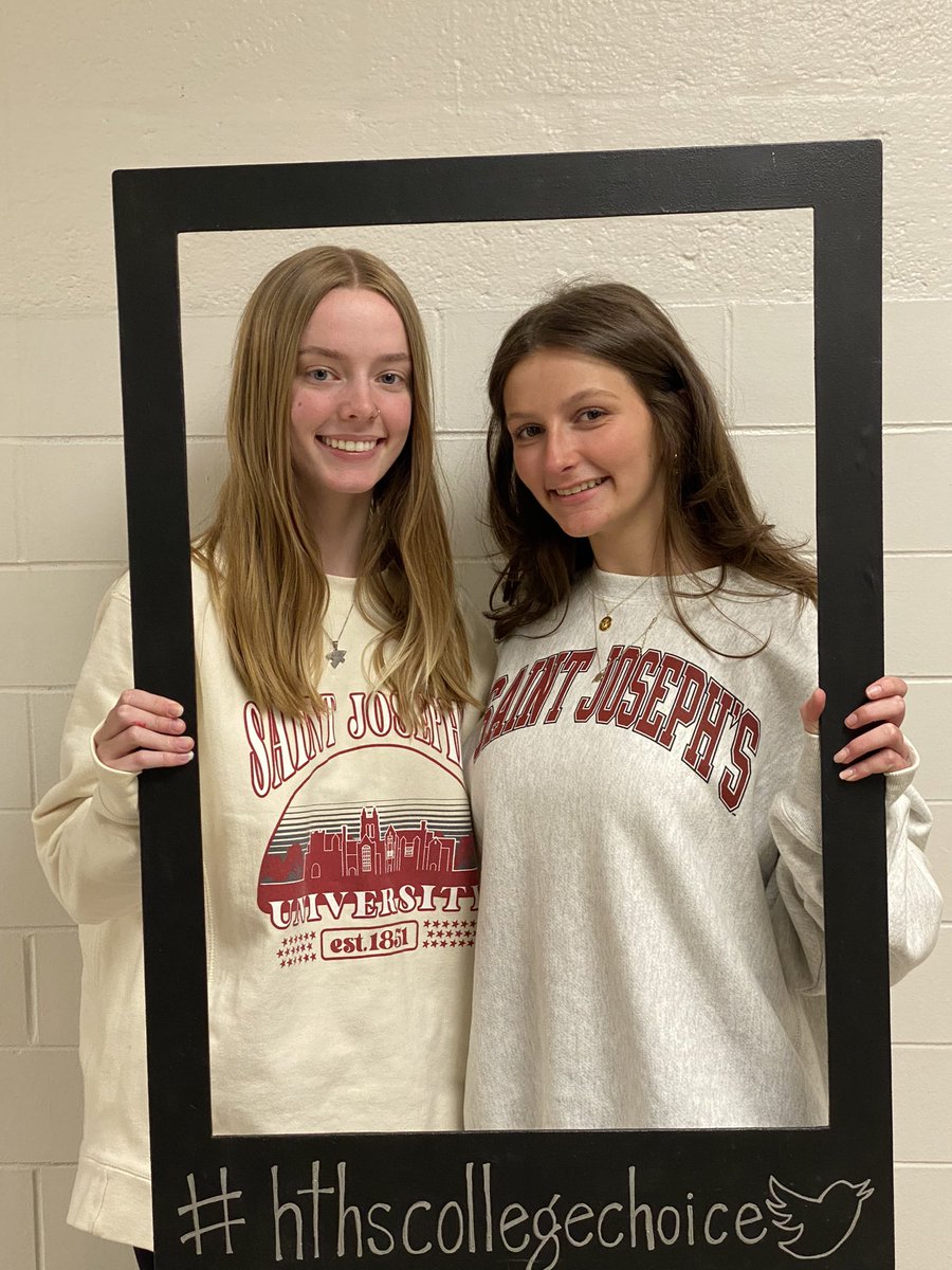 Congratulations Maggie &amp; Grace! #hthscollegechoice