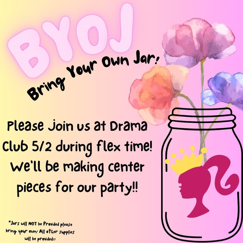 stviatortheatre's tweet photo. Our end-of-the-year theatre party is coming up fast! Join us at Drama Club tomorrow (Tuesday, May 2nd) to help make some party decorations! 💗 https://t.co/PMb8tzVald