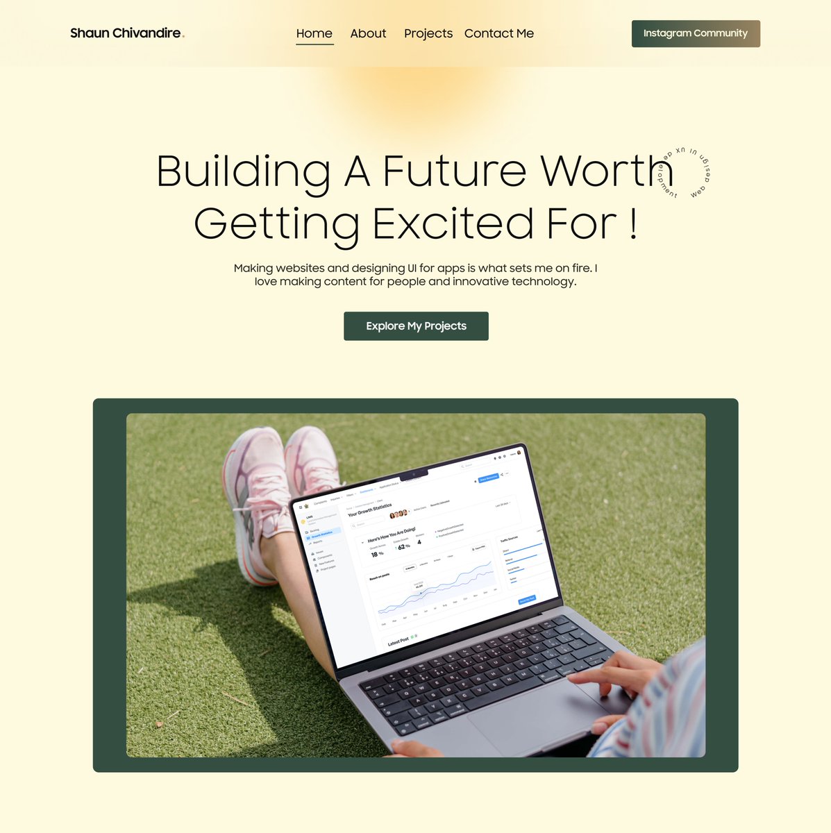 I have redone my portfolio about a 1001 times 😂😂😂, this is the current iteration, I don't doubt this won't make it to development! What do you think?