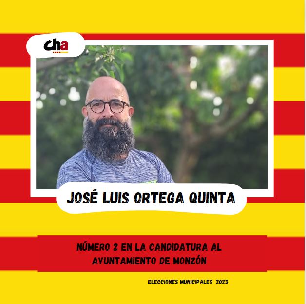 ChuntaMonzon's tweet photo. 📢JOSÉ LUIS ORTEGA QUINTA

⭕ Afiliado a Chunta Aragonesista desde los 18 años, se presenta como número 2 en las listas presentadas por CHA para el Ayuntamiento de Monzón.

⭕48 Años. Administrativo y Monitor de tiempo libre. Trabaja como Comercial de Maquinaria de Construcción. https://t.co/f5h2uASRWQ