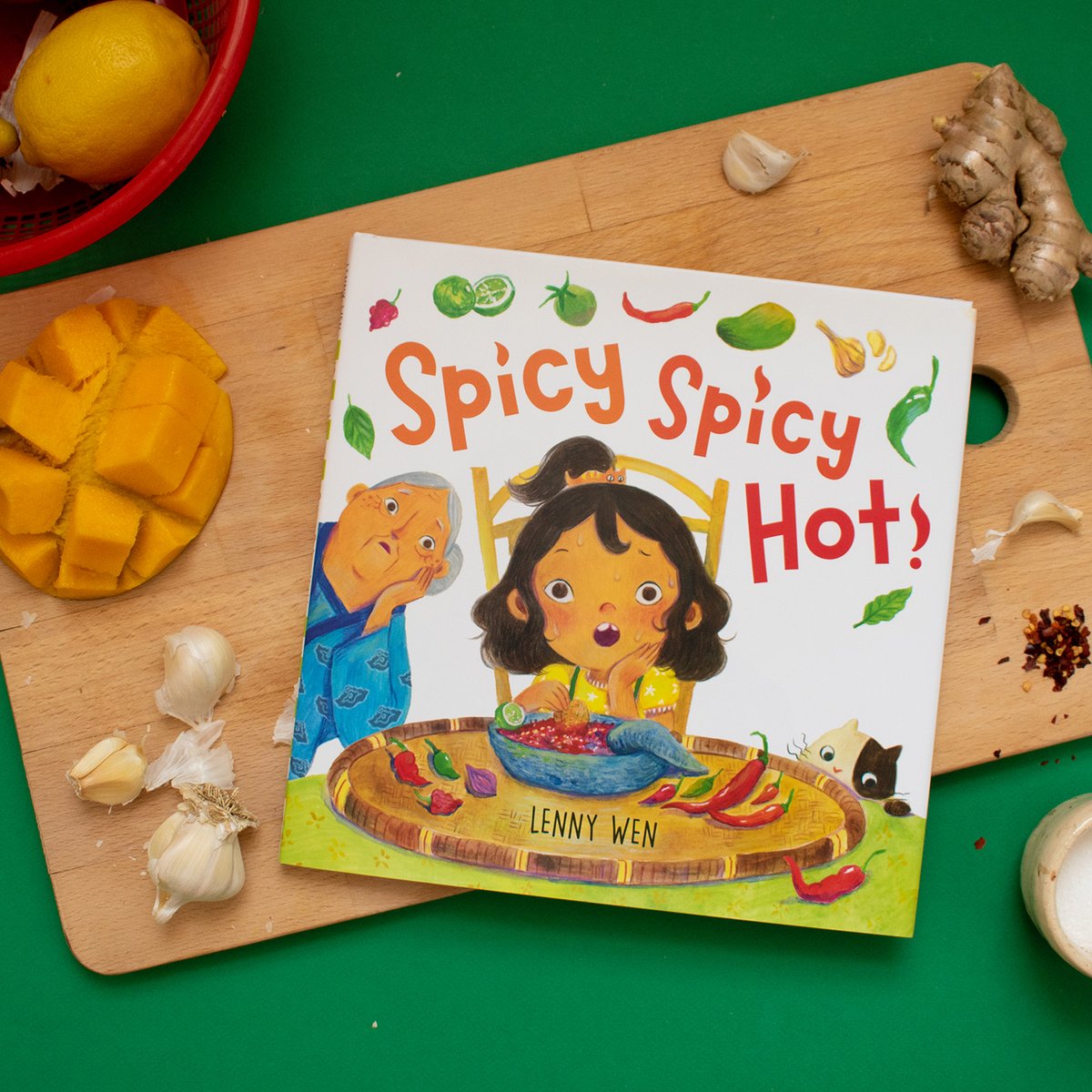 Quench the fire 🌶️ and lift your spirits 💛 with SPICY SPICY HOT! from the incredible @lunartcy19. This relatable picture book is a heartwarming ode to Indonesian heritage and family connection.