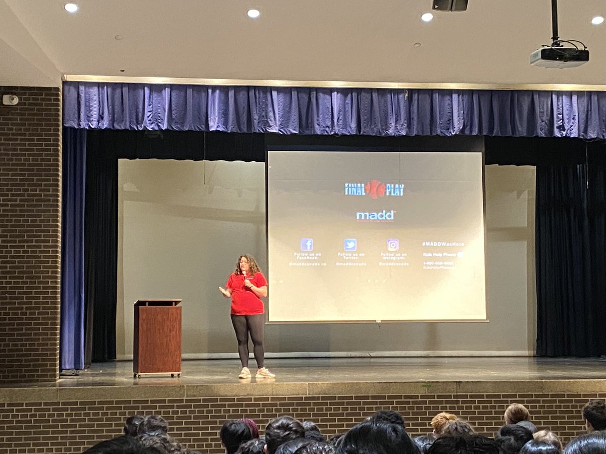 <a href="/MPSJ_TCDSB/">Michael Power/St. Joseph High School</a> welcomes <a href="/maddcanada/">MADD Canada</a> today! Thank you for the informative presentation to our senior students! <a href="/TCDSB/">Toronto Catholic District School Board</a>