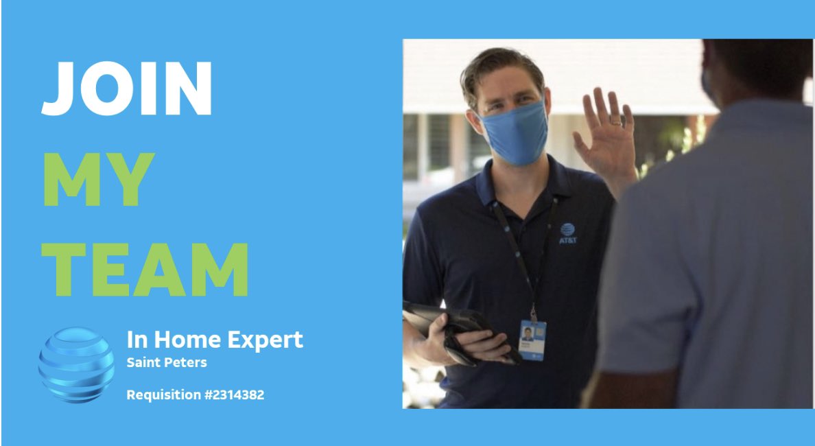 Matthew Vitale (@mvitty01) on Twitter photo 📢 <a href="/PostpaidPirates/">PostpaidPirates</a> are hiring an IHE in Saint Charles - Saint Louis County - Southern IL 📢
Ready for the next step? Apply to join our fast growing team!
#LifeAtATT #ATTEmployee @MattBoone85 @KAMOIHX 📢 <a href="/PostpaidPirates/">PostpaidPirates</a> are hiring an IHE in Saint Charles - Saint Louis County - Southern IL 📢
Ready for the next step? Apply to join our fast growing team!
#LifeAtATT #ATTEmployee @MattBoone85 @KAMOIHX