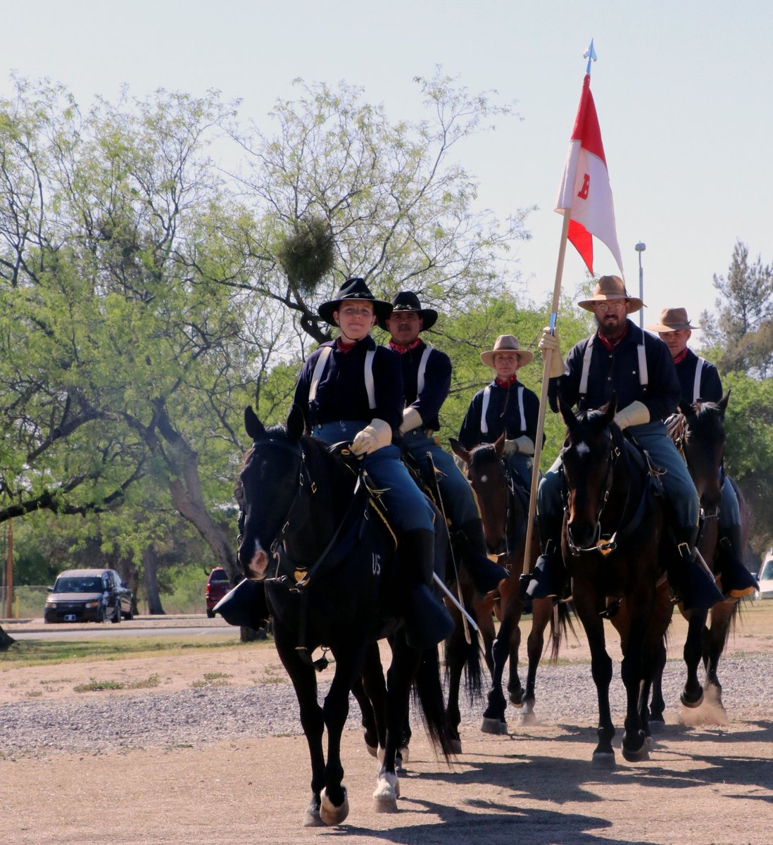 RWBAHC1's tweet image. B Troop, 4th U.S. Cavalry (Memorial) took part in the Celebrating Animals event, April 29, at Veterans Park. 
The event featured Cochise County animal welfare organizations celebrating animals. al welfare organizations celebrating animals. 
@Fort_Huachuca @SierraVistaAZ