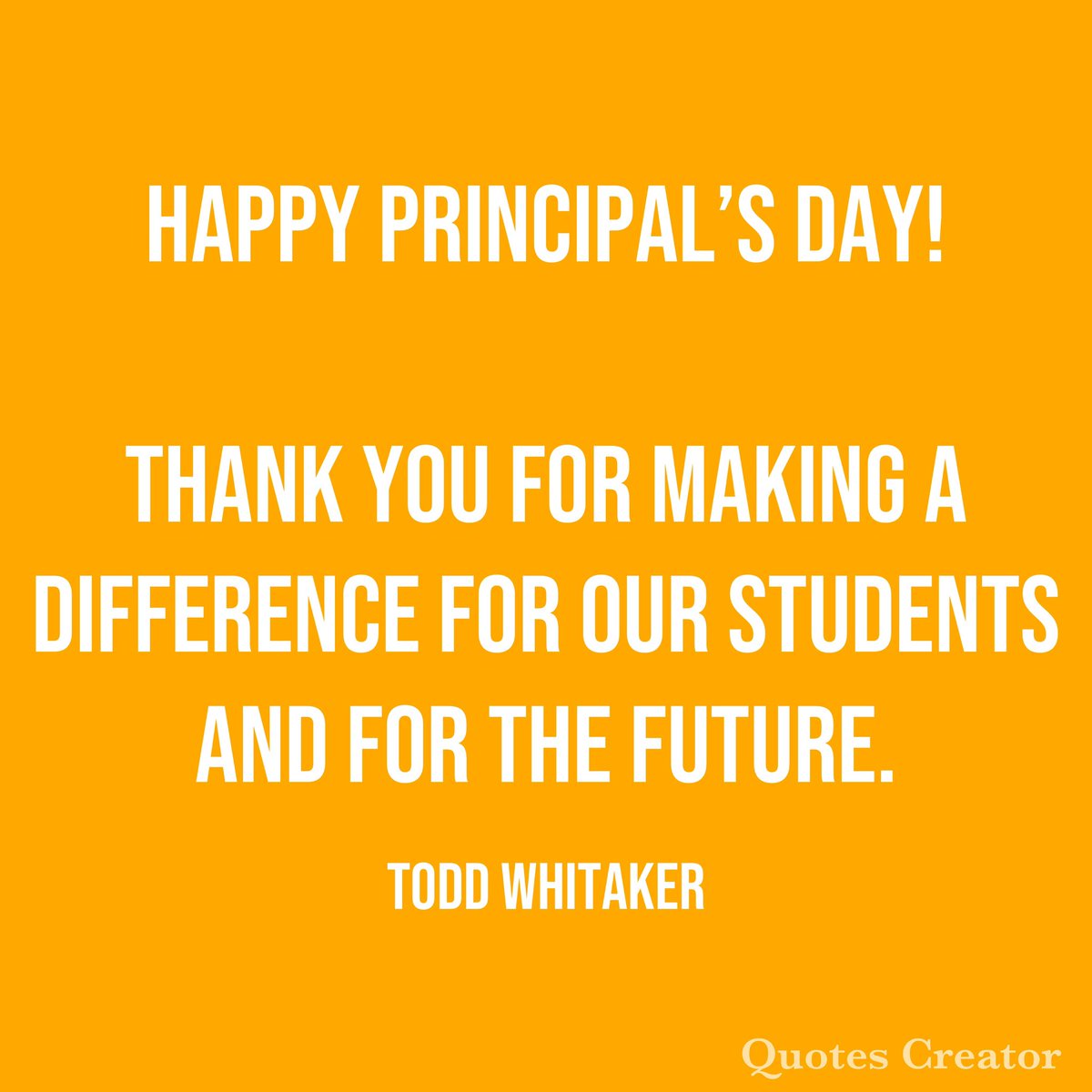Thank you school leaders!