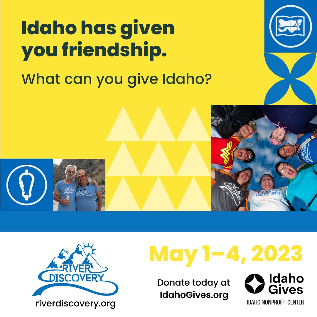 RiverDiscovery's tweet photo. THIS WEEK... May 1st - 4th, so the time to give is now.
The River Discovery goal is to meet or beat last years amazing $8,000 success.

Thank you!

https://t.co/IrwkD7Pdvo https://t.co/W6v16CoPyT