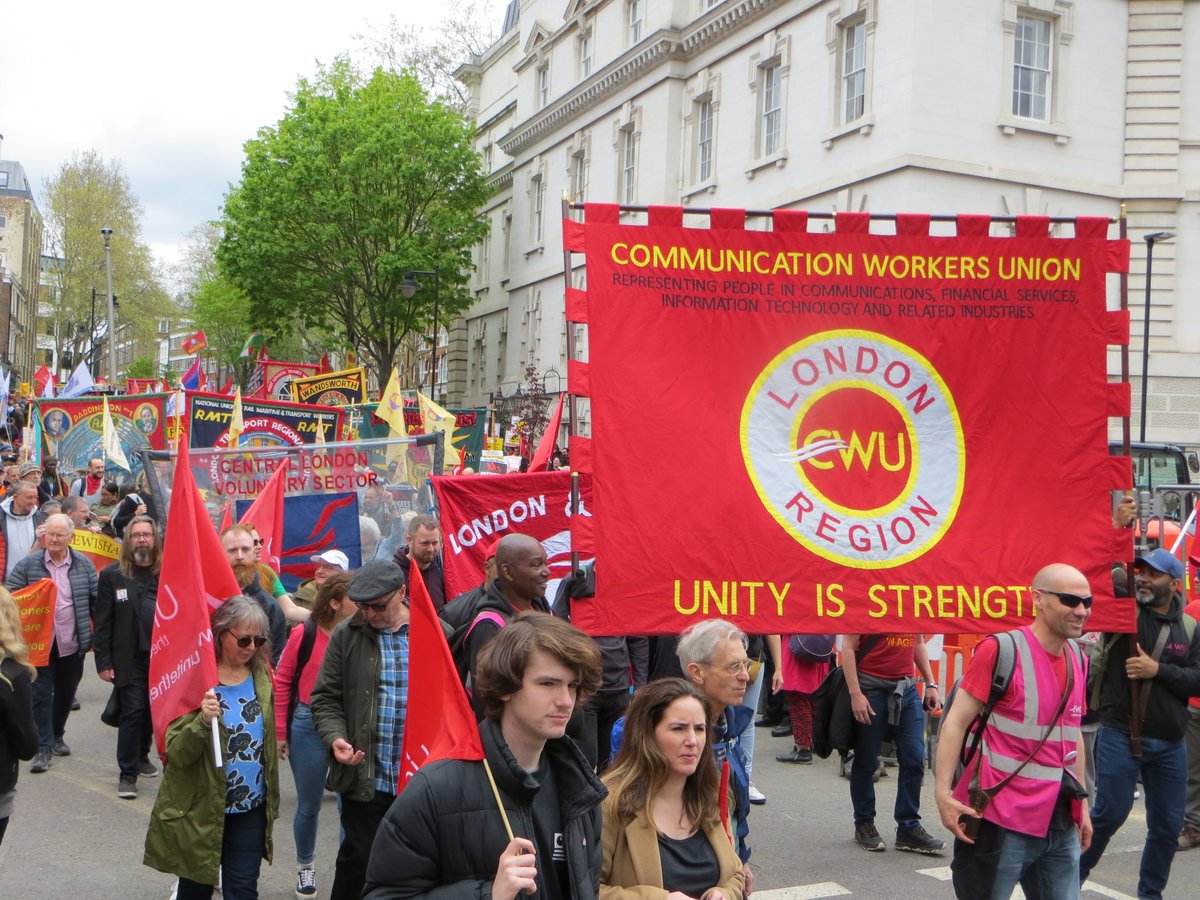 ForestTrades's tweet photo. Waltham Forest Trades Council members attended the May Day rally today.
#MayDay2023 #Solidarity #JobsPayConditions #InternationalWorkersDay
Pics: Mick Holder #useitpayforit https://t.co/rCmsV30t3X