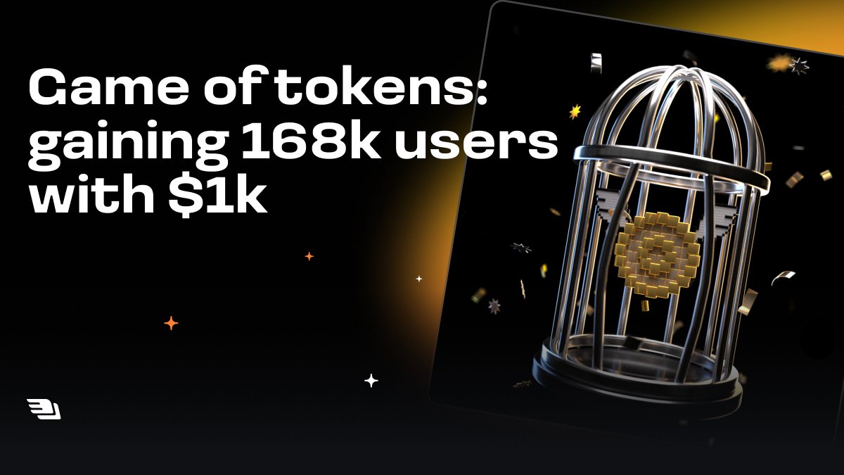 superdao_co's tweet photo. Gained 168k users for only $1k with #GameOfTokens 

We launched an interactive game 🎮 that allowed users to experience the ups and downs of managing a successful crypto exchange. And everybody loved it 🤩

Our results and learnings 👇 https://t.co/MgEL5MIk9K