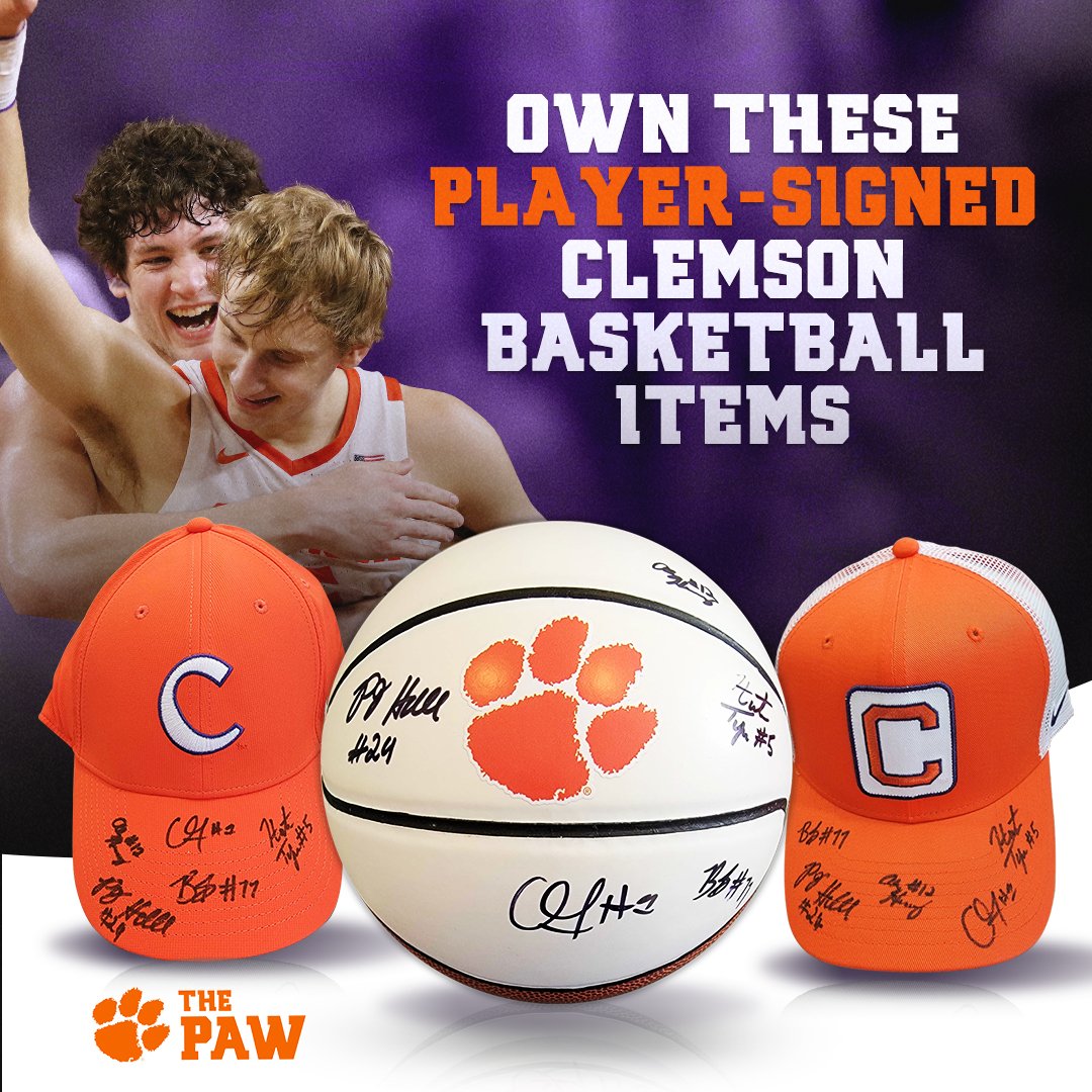 JoinThePaw's tweet photo. We're picking three winners to receive a signed hat or basketball from @pjhall020, @h_tyson5, @BrevinGalloway, @chunt3r2, and @HemenwayAlex 👀

To enter:
Sign up for our Clemson sports newsletter 👉 https://t.co/sKtM3CsHR0

Already signed up?
🔁RT
💜Like
✅Follow us
👋 Tag a fellow #Clemson fan

Winners will be announced on May 15th 📅

GOOD LUCK