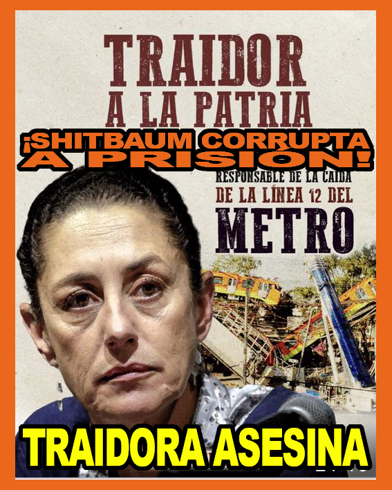 ESTA BRUJA DESALMADA ASESINA DE NIÑOS, JÓVENES, ADULTOS, ADULTOS MAYORES, ANIMALES, EL AIRE QUE RESPIRAS Y EL METRO QUE TE MUEVE, NO TIENE CORAZÓN.
NO LE ALCANZA.
SÓLO SABE ROBAR, Y MATAR.