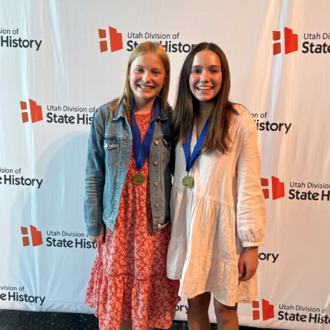 CONGRATULATIONS to Grace Kingsford and Anna Tuft from Clayton Middle School! These two students qualified for the National History Day contest. They won in the Junior Division Group Website for their project, Susan B. Anthony’s Fight for Women’s Rights. #celebrateSLCSD #uted