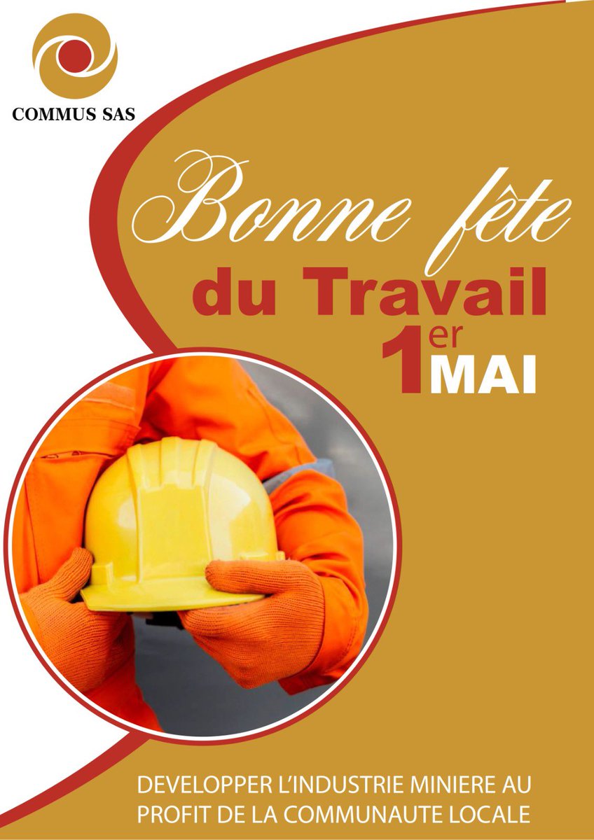 COMMUS_SAS's tweet photo. Bonne journée de travail à tous les travailleurs et travailleuses qui contribuent à faire de notre société un meilleur endroit.👷‍♀️👷

#Lualaba #Kolwezi #commus #FeteDuTravail2023 https://t.co/C0UmpyFfJV