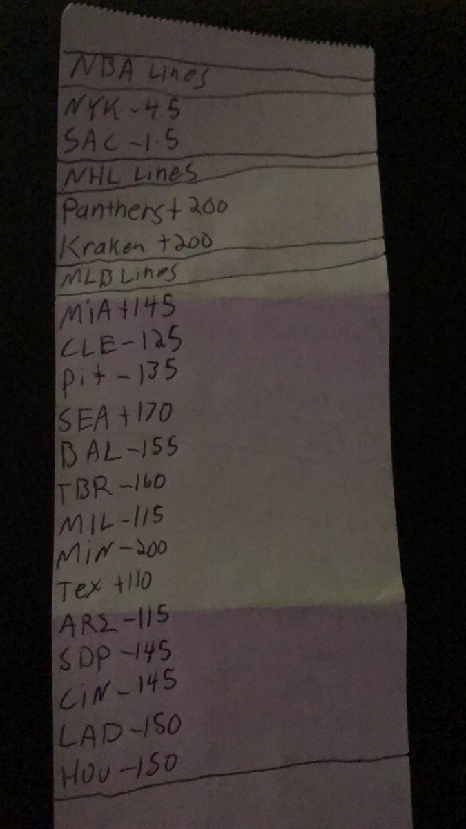 MoneyLineMatt1's tweet photo. 4-30-23 https://t.co/rj1LPUmnJY