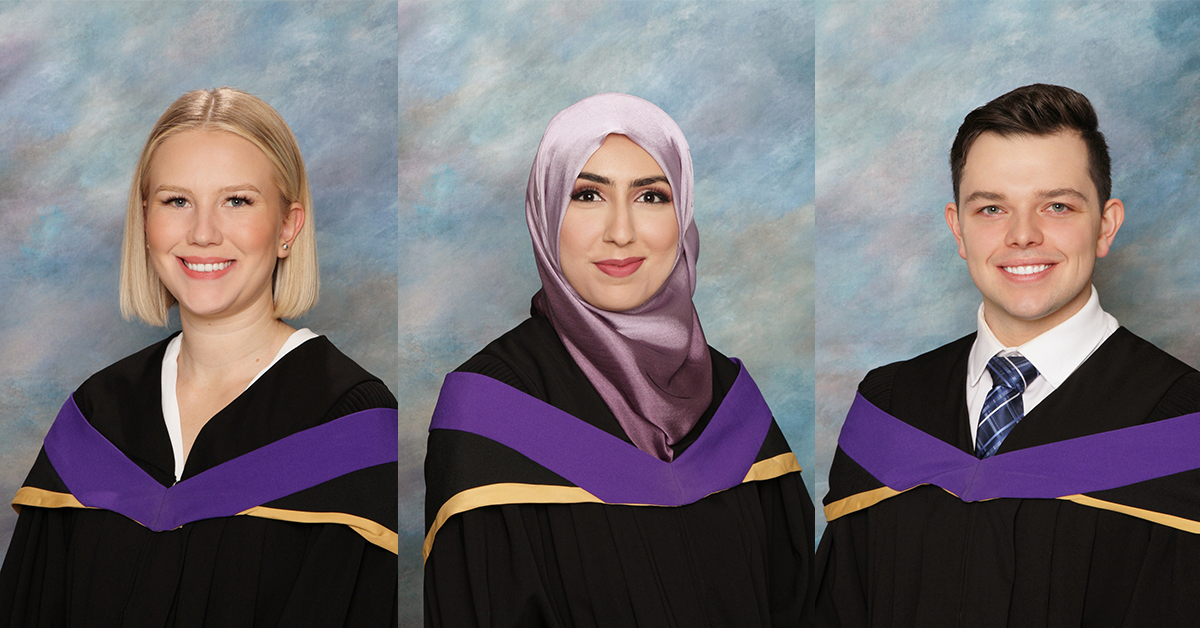 Congratulations to Mackenzie Cook, <a href="/HaqSaliha/">Saliha Haq</a> and Carter Lindsay, winners of our 2023 graduating student awards! 🎉👏

Read more: news.ucalgary.ca/news/2023-grad…

@LawDeanHolloway