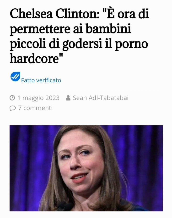 PopuliNon's tweet image. 1 maggio 2023

MESSAGGIO PER GLI ELETTORI DEL PARTITO DEMOCRATICO:

A meno che tu NON sia un deviato mentale, pederasta e criminale, dovresti riflettere bene se in futuro sarà ancora il caso di dare il tuo voto a QUESTA GENTAGLIA! 

thepeoplesvoice.tv/chelsea-clinto