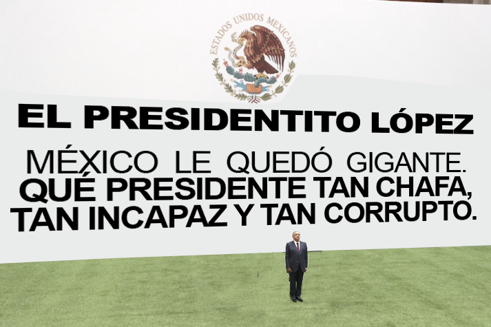 NO ES SÚPER PRESIDENTE, PARA NADA.
LO QUE SUCEDE ES QUE LOS LEGISLADORES DE MORENA SON TODAVÍA MÁS ENANOS QUE EL IMBÉCIL ACOMPLEJADO CORRUPTO QUE «NECESITA» VIVIR EN UN PALACIO.
Son gusanos barrenadores chupópteros oportunistas que afuera no encontrarían trabajo.