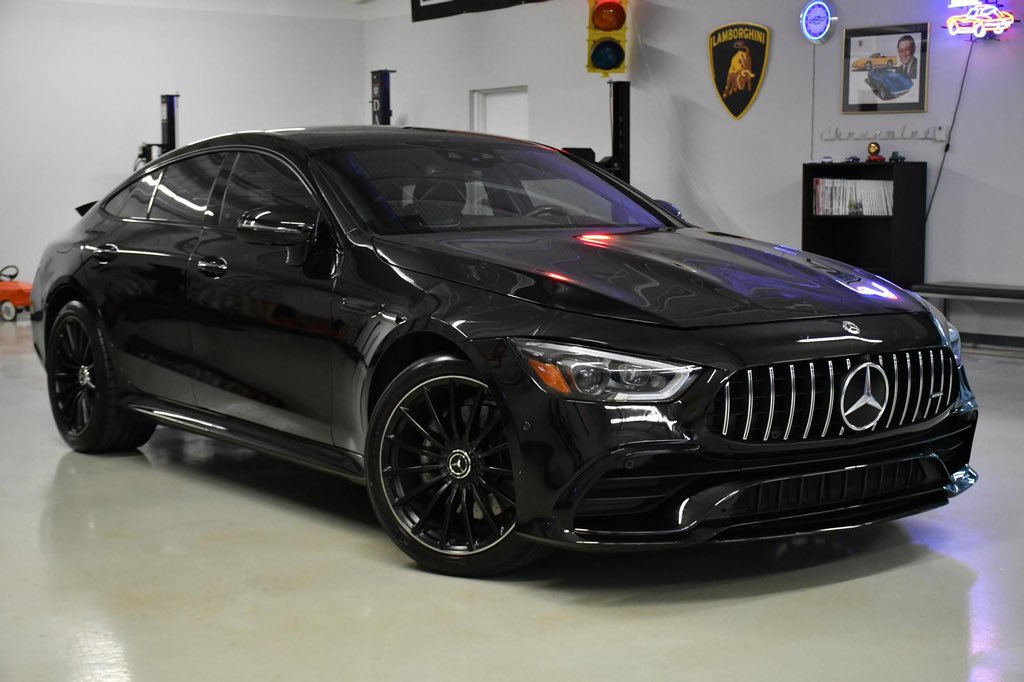 McAutomotive_'s tweet photo. Unleash your driving passion with the 2020 Mercedes-Benz AMG GT 4-Door. With 630 horsepower, a 4.0L V8 biturbo engine, and a sleek design, this car is built to thrill. Experience luxury and performance like never before. #MercedesBenz #AMG #LuxuryCars #PerformanceCars #Sedans https://t.co/GLHiumOXjF