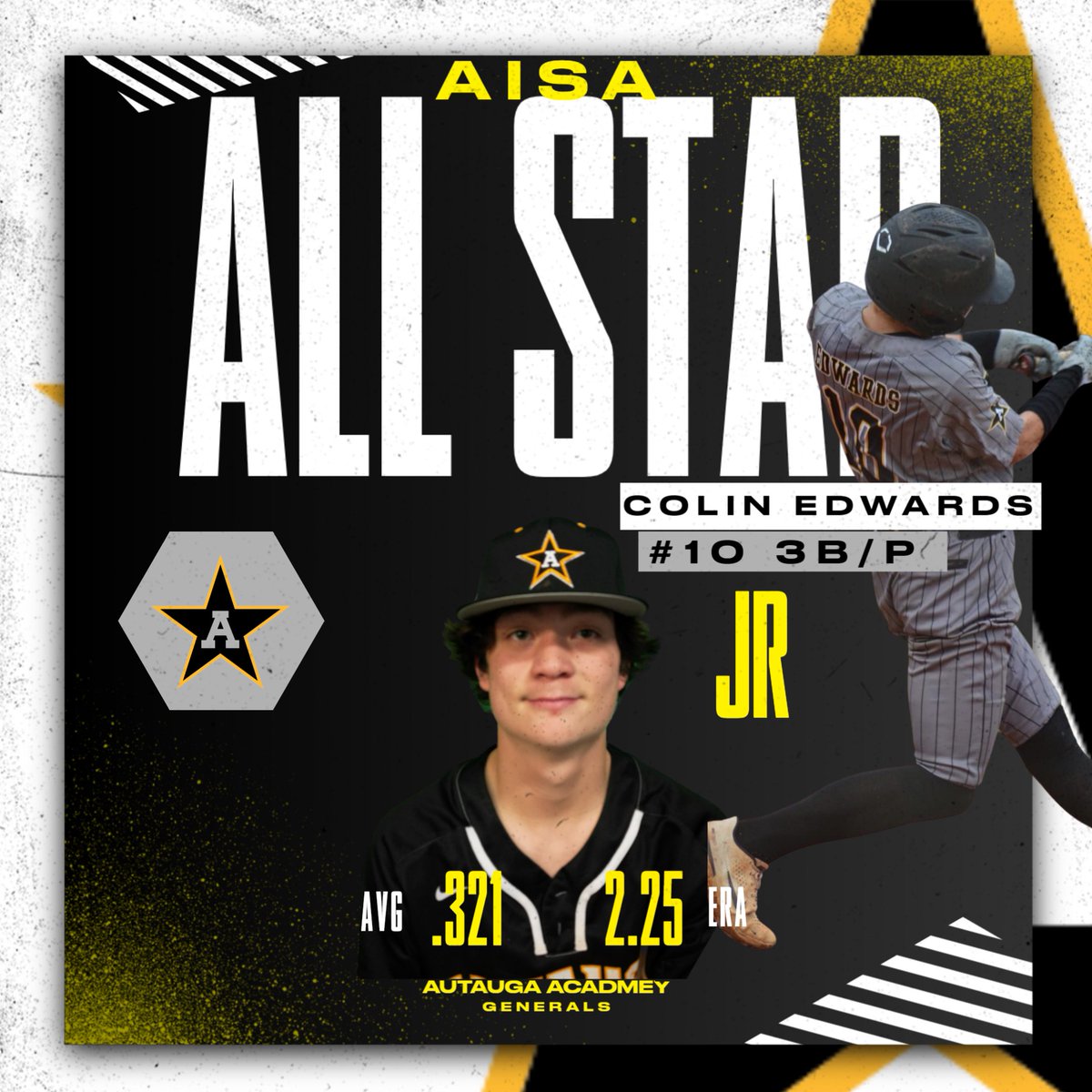 Congratulations to Colin Edwards for making the 2023 Junior All Star Team