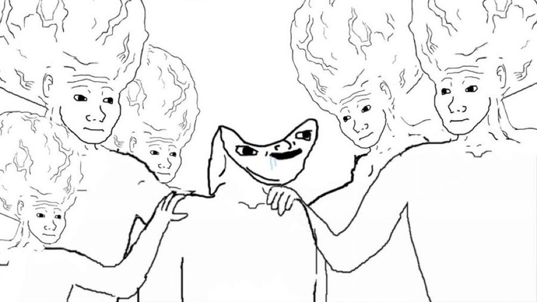 It's ok if your IQ is 45, anon. We've got your back. One memecoin family. $BWOJAK 

#babywojak #pepe #wojak #eth  #bob $bwojak