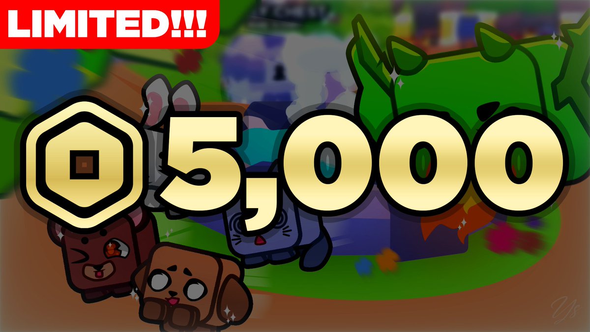 🎁5,000 ROBUX GIVEAWAY!🎁

⭐Here's how to enter the giveaway:
- ✅YOU MUST BE a member of the discord server 
and follow the steps you will find in the announcements.
- 🐦Like, retweet, and follow this account! 

📌discord.gg/SUz2Gj5aV5 

#Roblox | #RobloxDev | #robloxgiveaway