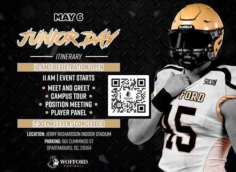Excited for the opportunity to show you why Wofford is such a special place! #H2MEC4MING
