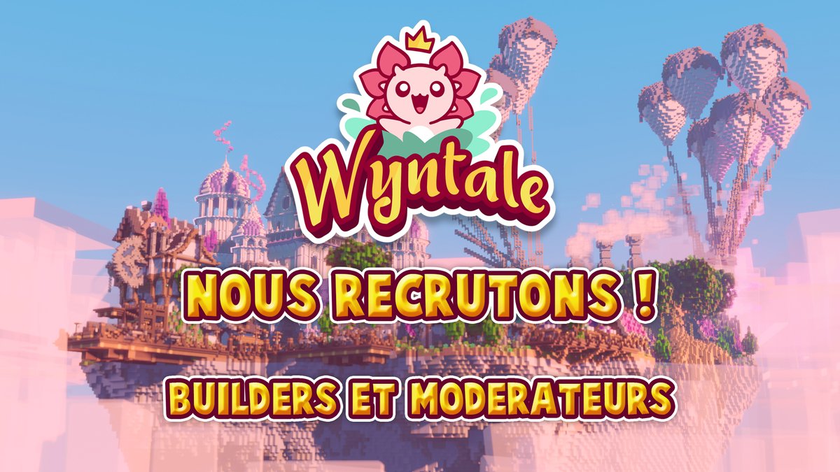 Frigiel's tweet image. Au chômage après la fermeture de OneCube ?
Ça tombe bien, @wyntale recrute !

&amp;gt; Builders : forms.gle/iGQaSQR45vAj15…
&amp;gt; Modérateurs : forms.gle/SmzeZxLsASdzDg…