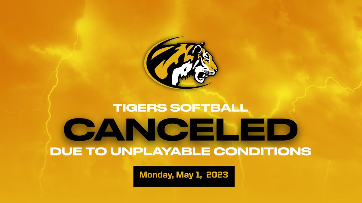 EPHSathletics's tweet photo. The varsity girls softball game vs. St. Edward is canceled today Monday, May 1, 2023. https://t.co/QFFRkrOcTy
