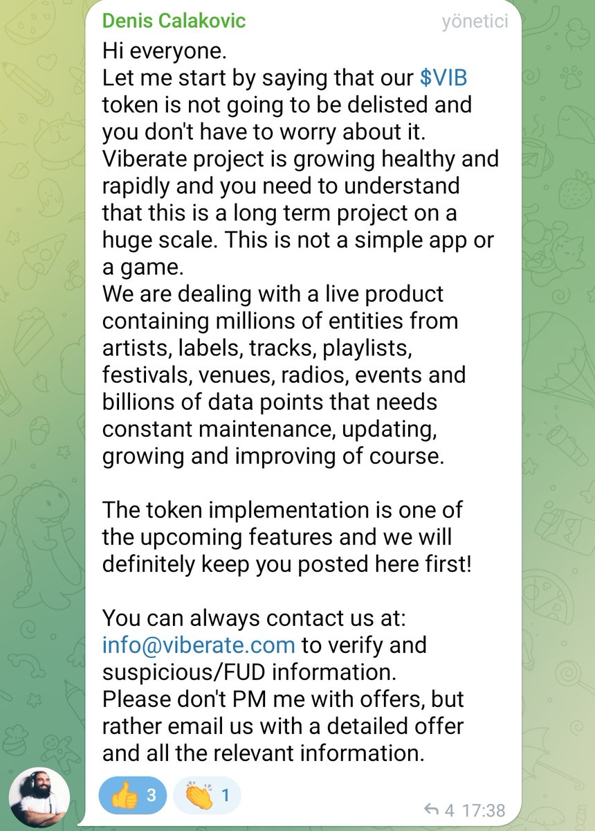 @Kriptohcm telegram kanallarında bugün böyle bir açıklama yaptılar