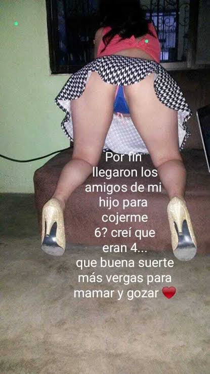 Despues de mostrar las fotos de tu madre a tus amigos, los bastardos idean un plan para follar a tu madre por lo que logran ganarse la confianza de tu querida madre para después ir entre todos a follarla como puta sucia  barata que es.
#HijoCornudo #Cuckold #Madres #MadrePuta