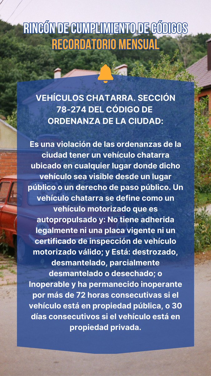 BalchSpringsTX's tweet image. #CodeEnforcement #Reminder #TipoftheMonth
#CumplimientodeCodigos #Recordatorio #Consejos #BalchSpringsTx