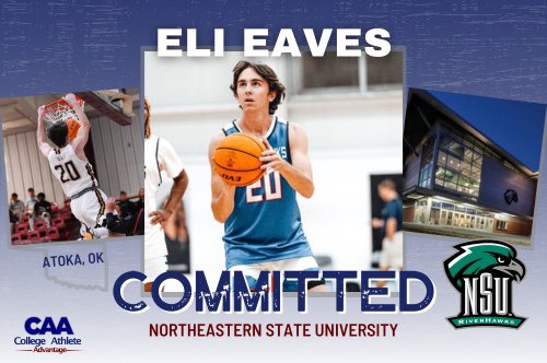 Eli Eaves (@eaves_eli) on Twitter photo Excited to announce my commitment to Northeastern State University!! <a href="/RiverHawksMBB/">Northeastern State Menβs Basketball</a>
Thank you to Coach Havens <a href="/JaHavens/">Ja Havens</a> , Coach Hunter <a href="/lqhunter/">Lucas Hunter</a> , and Coach Pratt <a href="/Jacepratt15/">Coach Jace Pratt</a> for the opportunity!!
All glory to God!! #risehigh <a href="/CoachTLockhart/">Taggart Lockhart</a> <a href="/FutureStars_Ok/">Will Holiman Jr</a> <a href="/CAA_Bball_Ok/">Paul Harvey</a> Excited to announce my commitment to Northeastern State University!! <a href="/RiverHawksMBB/">Northeastern State Menβs Basketball</a>
Thank you to Coach Havens <a href="/JaHavens/">Ja Havens</a> , Coach Hunter <a href="/lqhunter/">Lucas Hunter</a> , and Coach Pratt <a href="/Jacepratt15/">Coach Jace Pratt</a> for the opportunity!!
All glory to God!! #risehigh <a href="/CoachTLockhart/">Taggart Lockhart</a> <a href="/FutureStars_Ok/">Will Holiman Jr</a> <a href="/CAA_Bball_Ok/">Paul Harvey</a>