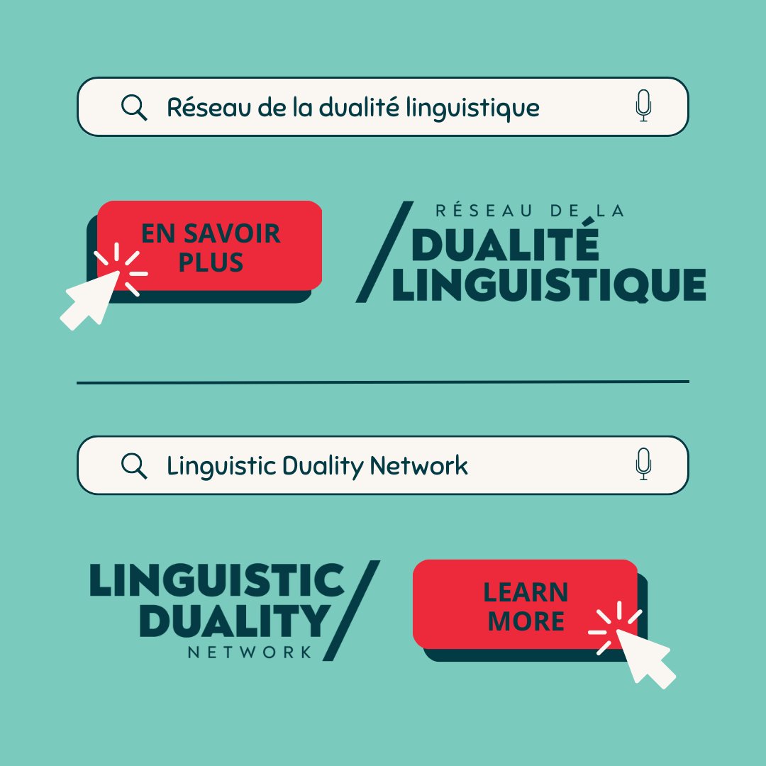 ✨Principes communs✨

✔️ diversité sociale et culturelle au Canada
🍁 gouvernement fédéral promeut la dualité linguistique
🇨🇦 source de fierté pour les canadiens
🤝 organismes travaillent de concert avec le gouvernement fédéral

➡️ linguisticduality.ca/fr/le-reseau/