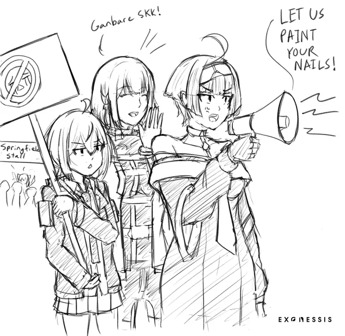 We are almost back bois  #GirlsFrontline #少女前線 #ドールズフロントライン #sketch #落書き #rkgk #m200 #zasm21 #rpk16