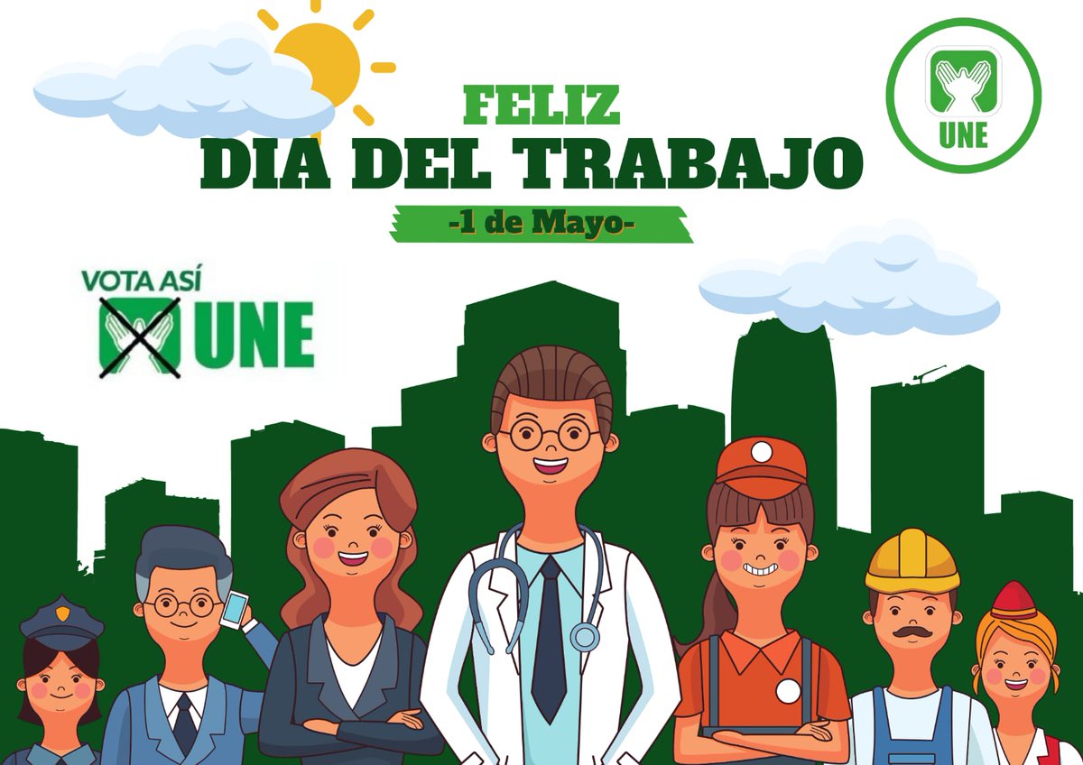 ZacapaUNE's tweet photo. Feliz día a todos los trabajadores y trabajadoras del Departamento de Zacapa, con su entrega cada día, nuestras familias salen adelante.

Un saludo especial de parte de Luis Fernando Cordon Orellana y Misael Granados. https://t.co/SfMs5iAwIY