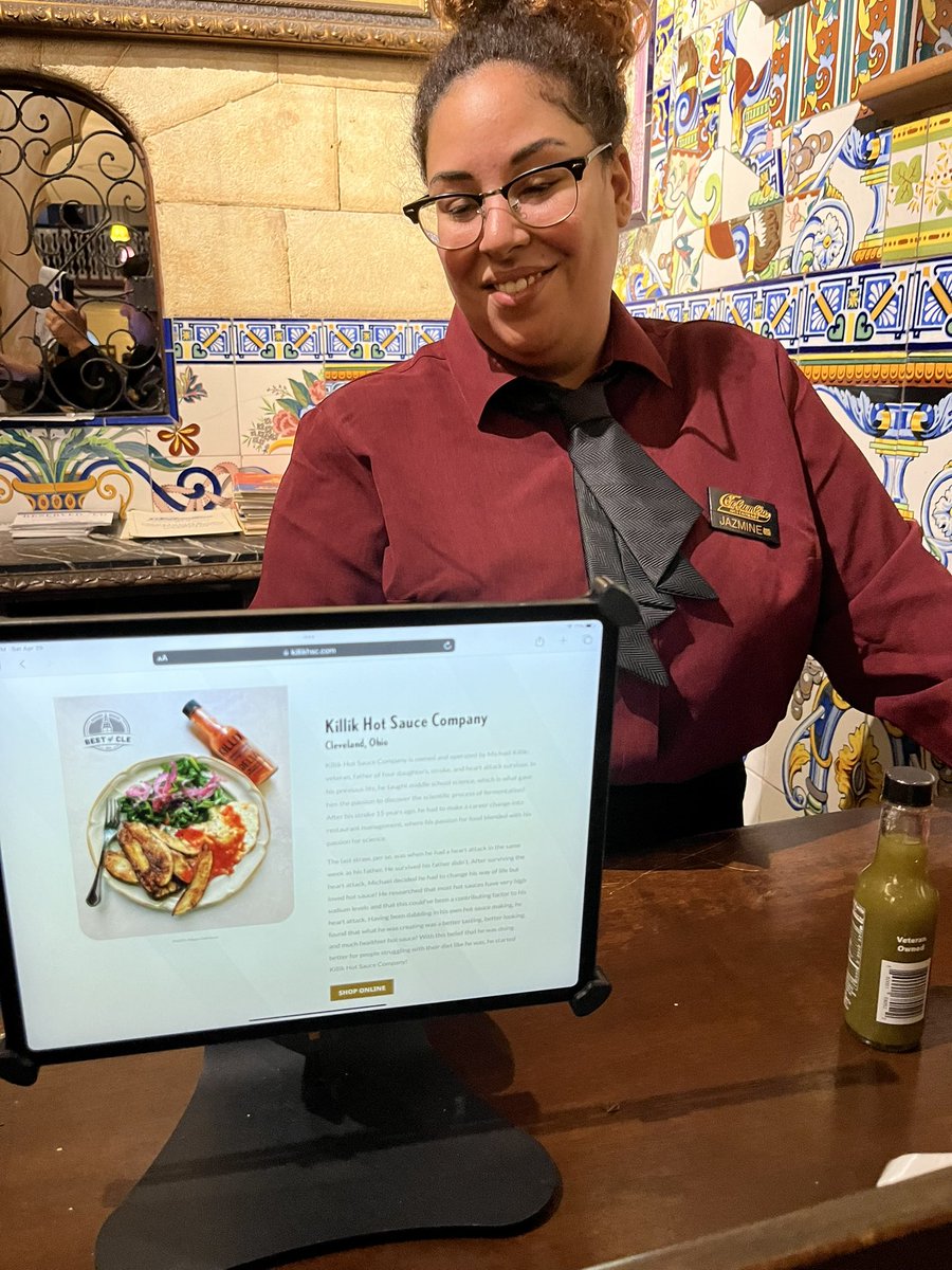 Our newest fan! The wonderful Jazmine at the Columbia in Ybor!