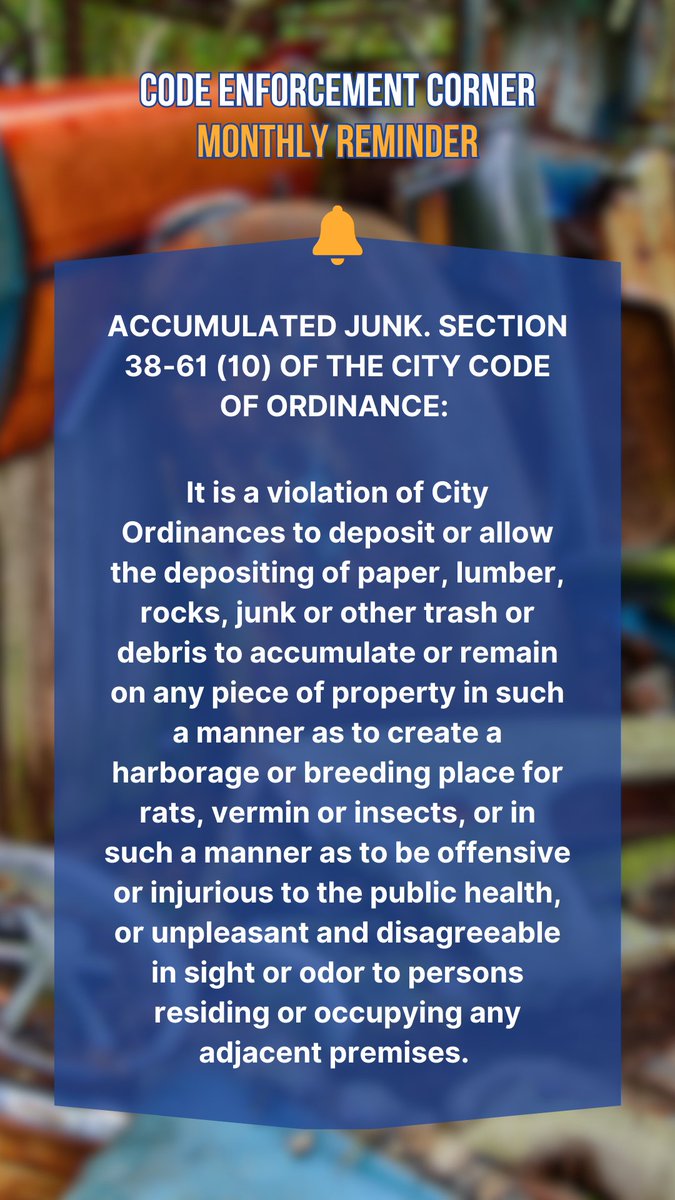 BalchSpringsTX's tweet image. #CodeEnforcement #Reminder #TipoftheMonth
#CumplimientodeCodigos #Recordatorio #Consejos #BalchSpringsTx